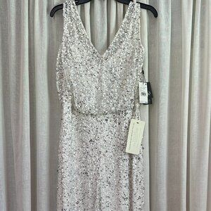 Adrianna Papell Beaded Bridal Jumpsuit